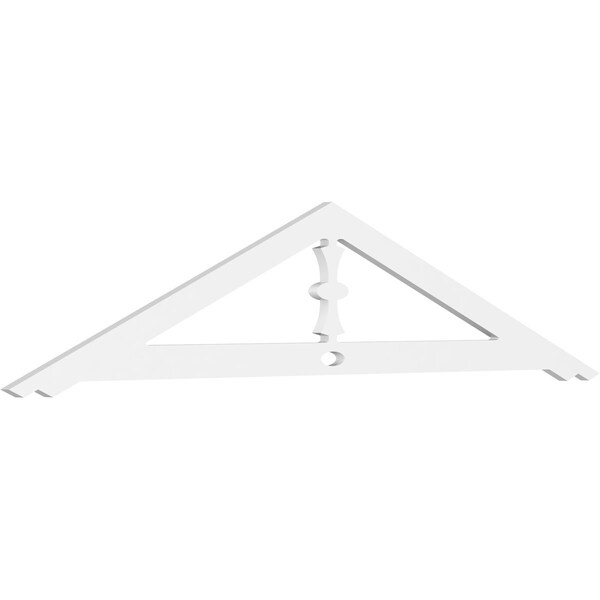 Ekena Millwork Pitch Artisan Architectural Grade PVC Gable Pediment, 72"W x 15"H x 1"P (5/12) GPP072X015X100ART - main
